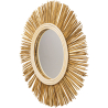 Buy Wall Mirror - Boho Bali Round Design (60 cm) - Tera Natural wood 60055 at MyFaktory